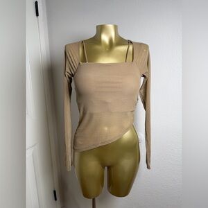 HALARA Long Sleeve With Fixed Cup Yoga Running Tee Tops Workout S